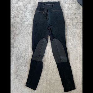 Suede Leather equitation pants